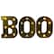 6.5" Lighted Black & Gold BOO Halloween Marquee Sign